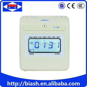 S-180 AIBAO marca de moda oficina de asistencia de empleados máquina/registrador de tiempo de tarjetas perforadas - Product Image 2