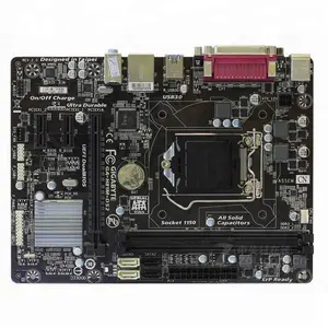 Carte mère de bureau Gigabyte GA-H81M-DS2 avec puce Intel Mémoire <span class=keywords><strong>DDR3</strong></span> Interface de disque dur SATA Carte graphique intégrée - Product Image 1