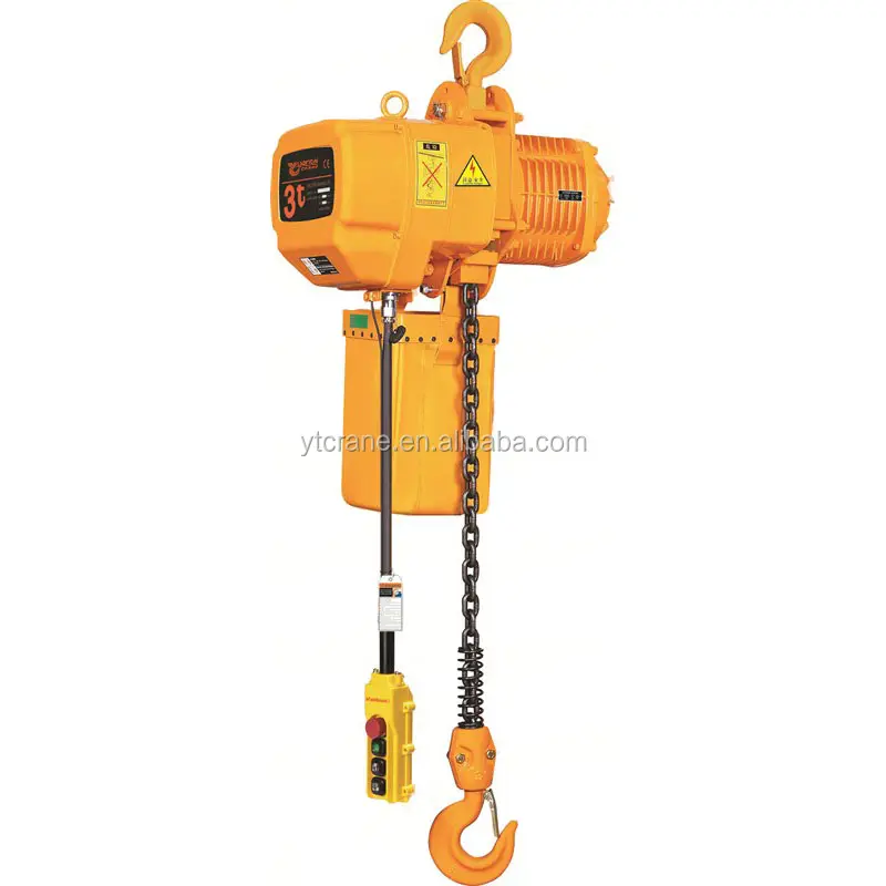 Lifting Single Hook Electric Chain Hoist Ton Stainless Steel Rated China 1 Ton 2 Ton 5 Ton 10 Construction Works Motor