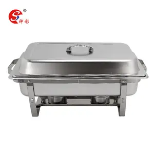 Stainless Steel Chafing Dish Full Size Chafer Dish Beffet Set Catering Buffet Warmer Tray Alcohol Furnace and Lid