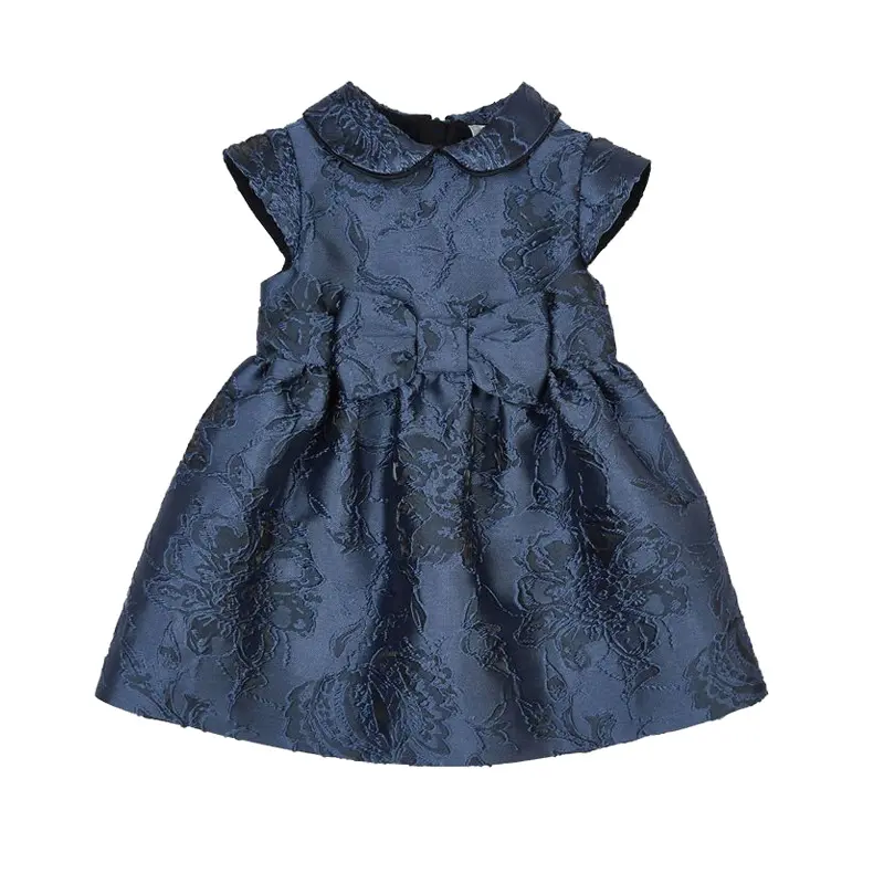 Elegant jacquard toddler girl dress, party dress