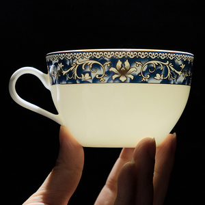 Vành Màu Xanh Sang Trọng Xương Trung Quốc Bộ Đồ Ăn, Fine Bone Trung Quốc Ăn Tối Set Xương, Xương Hoàng Gia Trung Quốc Đặt Bữa Ăn Tối & - Product Image 3