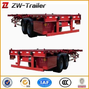 el transporte de superficie plana remolque de eje emparejado con sino de camiones cabeza hecha por zhuowei - Product Image 5