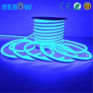 China impermeável piscina luz 12v 24v rgb led neon flexível tira, ip68 led neon flex