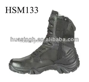 WCY, Kualitas Baik Kulit Suede Atas Super Hiking Boots Anti-Slip Karet Outsole Delta 8 ''Sepatu Tempur Taktis HSM133