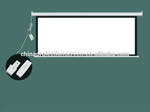 16:9 / <span class=keywords><strong>4</strong></span>:3 / 1:1 sala de reuniones pantalla eléctrica / pantalla de proyección / pantalla de proyección motorizada - Product Image 2