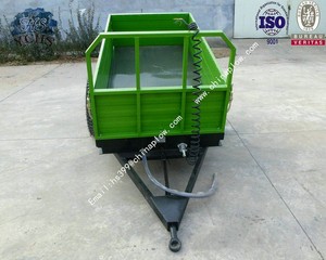 Mini <span class=keywords><strong>remorque</strong></span> agricole à axe unique 2 tonnes, vente pour petit tracteur - Product Image 2