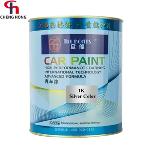 Basecoat metallic acrylic lacquer 1K auto painting silver mixing color chart system car paint