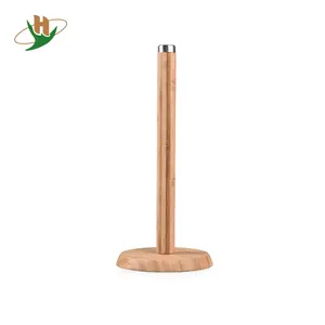 Easy Life Kitchen Wood Bamboo Standing Paper Towel Holder mit Metal Tip