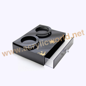 Caja de amenidad de hotel acrílica proveedor de China personalizada bandeja de hospitalidad ultracompacta con un cajón y bandeja de cajón únicos - Product Image 4