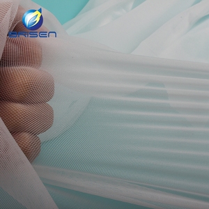 Đồ lót màu trắng đồ lót sợi nhuộm đồng bằng sử dụng may mặc siêu mềm căng <span class=keywords><strong>Net</strong></span> 100% spandex vải - Product Image 1