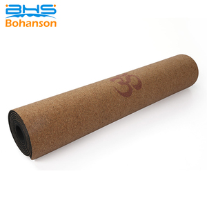 Écologique en gros étiquette privée imprimée tpe tapis de yoga en liège <span class=keywords><strong>5mm</strong></span> - Product Image 3