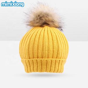 Mmimixiong — <span class=keywords><strong>bonnet</strong></span> tricoté pour bébé fille et garçon, chapeau personnalisé, drôle, couleur unie, vente en gros, bon marché, pour l'hiver - Product Image 2