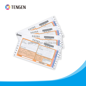 Profesional de auto-adhesivo de las vías respiratorias mensajería factura con código de barras - Product Image 2