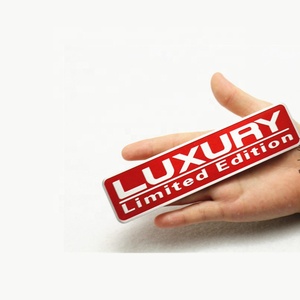 Etiqueta engomada de la insignia del aluminio del metal Edición LIMITADA de lujo Carta Emblema de carreras Logotipo personalizado Universal - Product Image 4