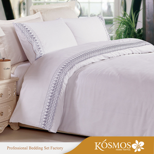 4 Piece 100% Polyester Bedding Set Embroidered Duvet Cover Sets <strong>Comforters</strong> for <strong>king</strong> <strong>Size</strong> Beds