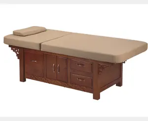 Lit de massage / Lit de salon de <span class=keywords><strong>spa</strong></span> en gros / Lit de beauté en <span class=keywords><strong>bois</strong></span> pour massage BX-W005 - Product Image 1