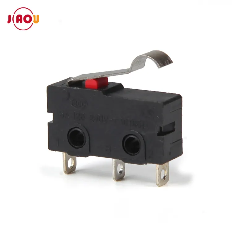 JIAOU KW12-F Micro Switch 3 Pin Piegato Leva Micro Interruttore