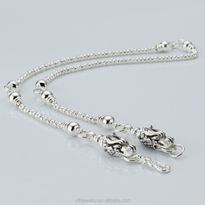 larga cadena de plata COLLAR COLGANTE del dragón, trono <span class=keywords><strong>Targaryen</strong></span> dragón moda collar con colgantes animales - Product Image 1