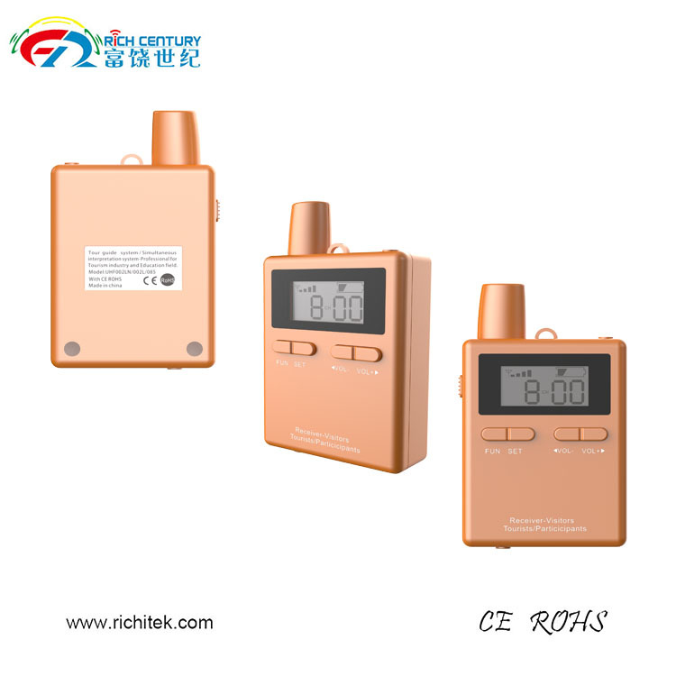 Bas Prix en Chine 2.4 ghz Numérique talkie walkie pour tour guide système fournisseurs en visites et voyages