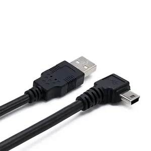 USB Male To Left Right Angle Mini USB Data Charger Cable For Cameras