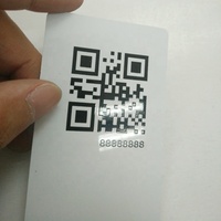 CMYK PVC 印刷名片，带微信二维码