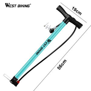 Pompe à air pour vélo WEST BIKING 120/160 PSI, corps en <span class=keywords><strong>acier</strong></span>, pompe manuelle portable pour vélo de montagne, vélo de route, moto, pompe à air pour pneus de vélo - Product Image 2