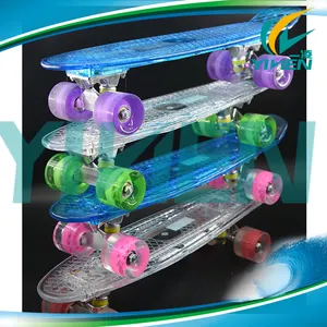 New trendy led light wheels skateboard flash LED skateboard child/adult toy