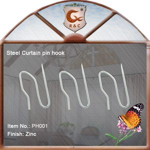 Manufacture High Quality <strong>Curtain</strong> <strong>Hooks</strong> Metal Steel <strong>Curtain</strong> Pin <strong>Hooks</strong> for <strong>Curtain</strong> - Product Image 3