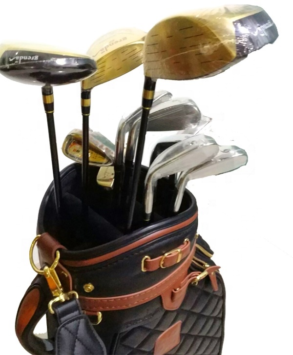 Регулируемый Гольф-тренажер из нержавеющей стали с рукояткой из ТПР для левого и правого гольфистов