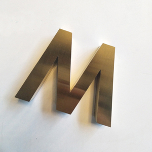 Brushed and Polished Stainless Steel <strong>Brass</strong> Metal <strong>Letters</strong>, <strong>Brass</strong> Metal Numbers - Product Image 5