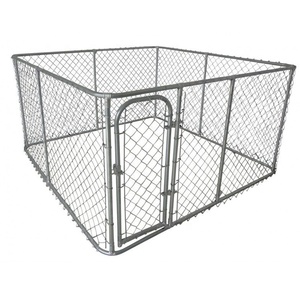 จีนโรงงาน Outdoor ในสแตนเลสสตีลโลหะสุนัข Kennel