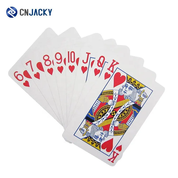Tarjeta de juego RFID impresa con Logo personalizado, precio barato, tarjeta de póker de Texas con fichas para juego de puente