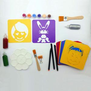 ที่มีคุณภาพสูงหนาที่มีสีสันสัตว์พลาสติก PP วัสดุ0.5มิลลิเมตรหนา Stencils ชุดสำหรับเด็ก - Product Image 3