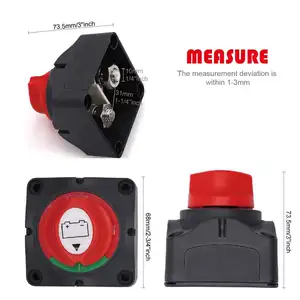 Interruttore Isolatore Batteria 12V 250Amp Interruttore di Spegnimento Alimentazione On/Off per Auto Barca Marina - Product Image 3
