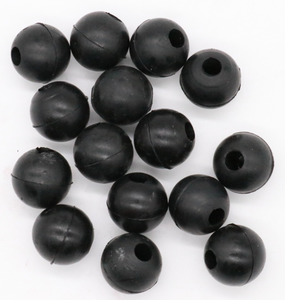 Bola de borracha personalizada de silicone, 5mm 6mm 8mm 9mm 10mm com furo - Product Image 1