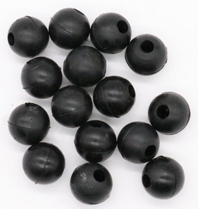 Bola de borracha personalizada de silicone, 5mm 6mm 8mm 9mm 10mm com furo