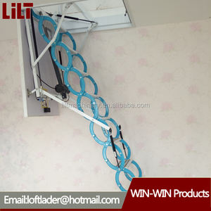 Échelle télescopique électrique en acier de haute qualité, échelle pliante hydraulique moderne, hauteur extensible de 12,5 pieds, charge de 300 kg - Product Image 6