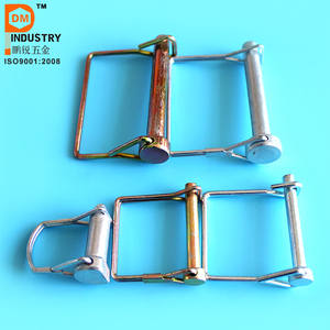 Tùy chỉnh đôi dây kim loại kẹp tóc <span class=keywords><strong>clip</strong></span> khóa pins với hình dạng vuông - Product Image 1