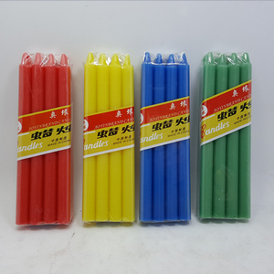 Candele di stick religiosi all'ingrosso candela conica personalizzata candela con etichetta privata