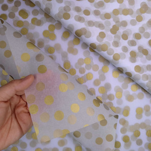 Gold <strong>Silver</strong> Polka Dots Tissue <strong>Wrapping</strong> <strong>Paper</strong> 50x70 cm 17gsm Metallic Dots Craft <strong>Paper</strong> for Gift <strong>Wrapping</strong> and Decoupage - Product Image 4