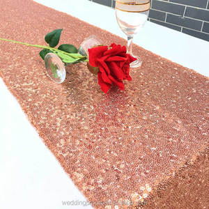 Luxury Wedding Party Event Argento Sequin Runner <span class=keywords><strong>Per</strong></span> Tavolo Da Pranzo - Product Image 2