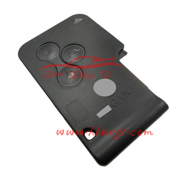 Meilleur auto 3 boutons télécommandés carte coque FOB remplacement clé pour renault laguna Espace avec logo