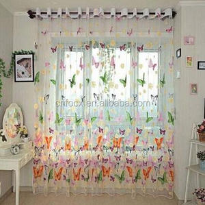 Farfalla Stampata Finestra Tende di Tulle/Finestra del Portello di Schermo/<span class=keywords><strong>tenda</strong></span> e la finestra dello schermo - Product Image 4