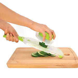 <span class=keywords><strong>Mandoline</strong></span> de cuisine manuelle <span class=keywords><strong>en</strong></span> plastique durable, lame <span class=keywords><strong>réglable</strong></span> <span class=keywords><strong>en</strong></span> forme de V, multifonction, pour une utilisation quotidienne, coupe-légumes - Product Image 1