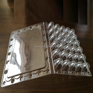 Vỏ sò rõ ràng nhựa chim cút khay trứng Pet hình chữ nhật container cho trái cây và bao bì thực phẩm cho trứng cút bao bì - Product Image 6
