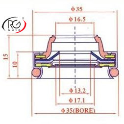 Sello de Eje para Compresor <span class=keywords><strong>NIPPON</strong></span> <span class=keywords><strong>DENSO</strong></span> R134a, Sello de Aceite para Compresor - Product Image 3