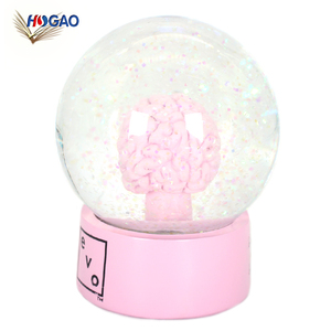 OEM al por mayor comunión regalos de decoración de casa de nieve empresa regalo de recuerdo de simulación cerebro globo de nieve para escritorio de oficina - Product Image 3