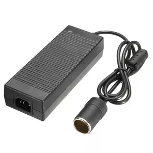 高品质100-240V AC 12V 10A开关电源点烟器连接器便携式车载冰箱电源适配器