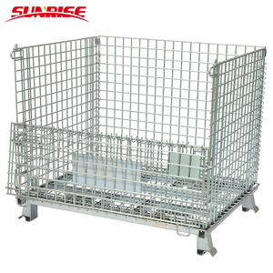 Lồng Lưới Thép Sử Dụng Trong Kho Hộp <span class=keywords><strong>Pallet</strong></span> Thép Kim Loại Để Lưu Trữ - Product Image 4